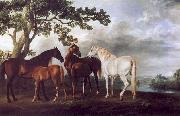 George Stubbs Mares and Foals in a Landscape oil painting picture wholesale